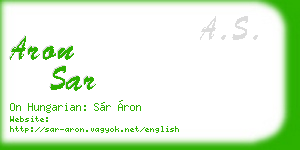 aron sar business card